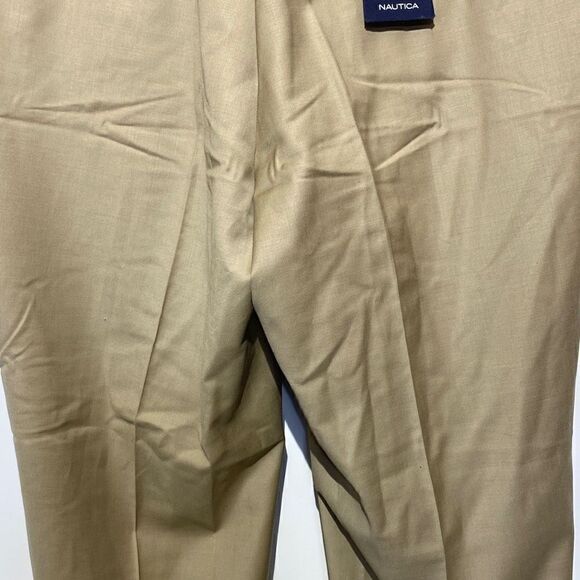 Nautica Women's Khaki Button Zip Wool Chino Pants Size 36 - Picture 7 of 11
